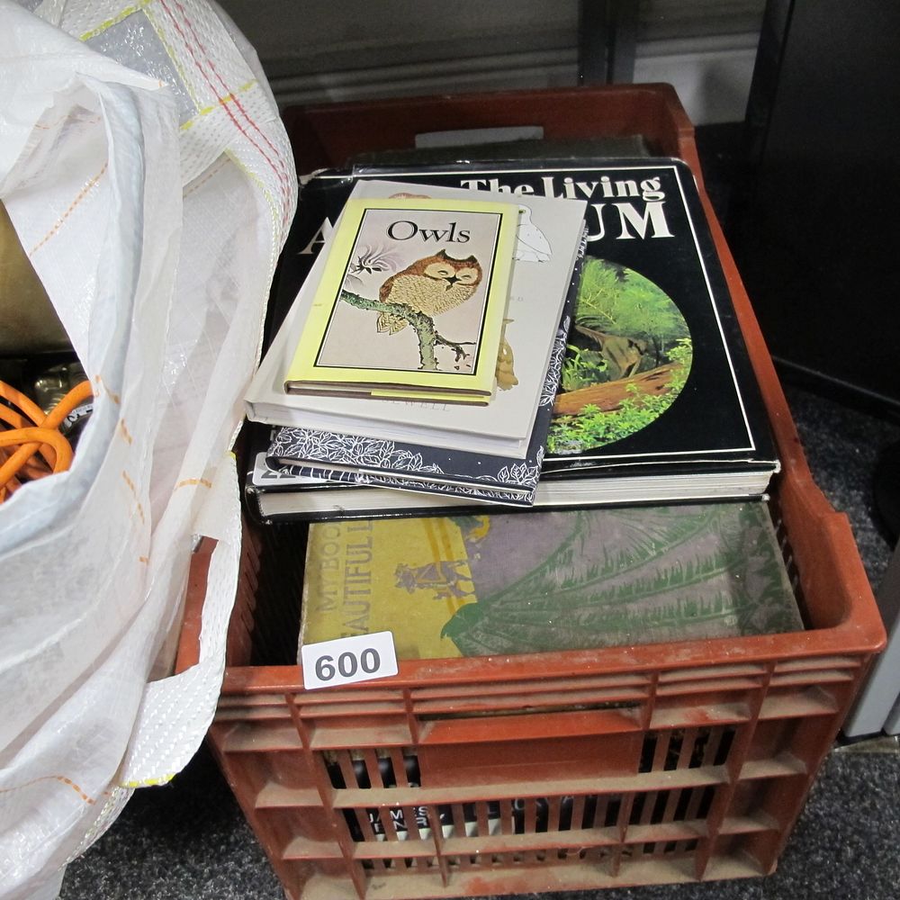 Lot 600: Box of books
