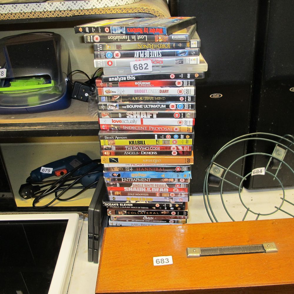 Lot 682: Qty of DVDs