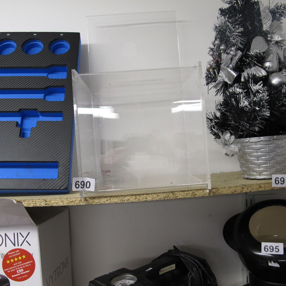 Lot 690: Perspex box