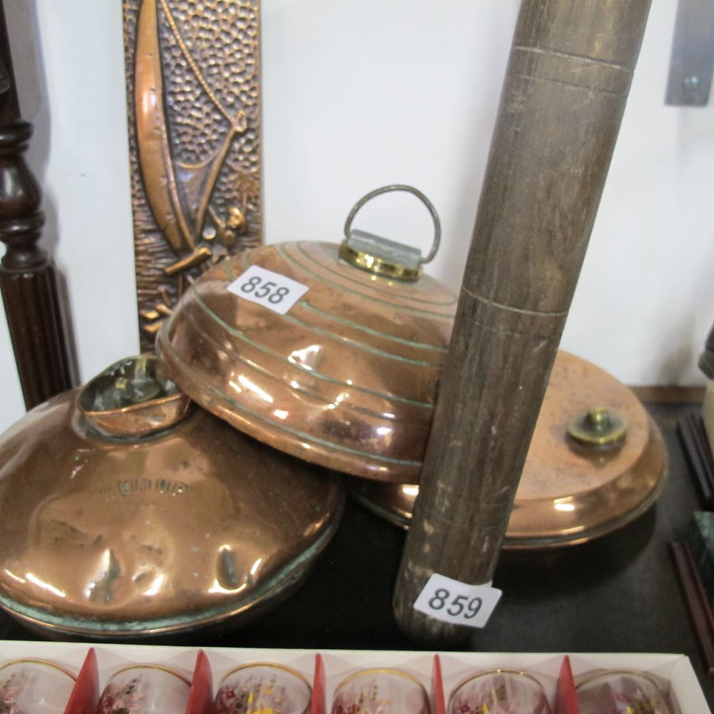 Lot 858: copper water bottles