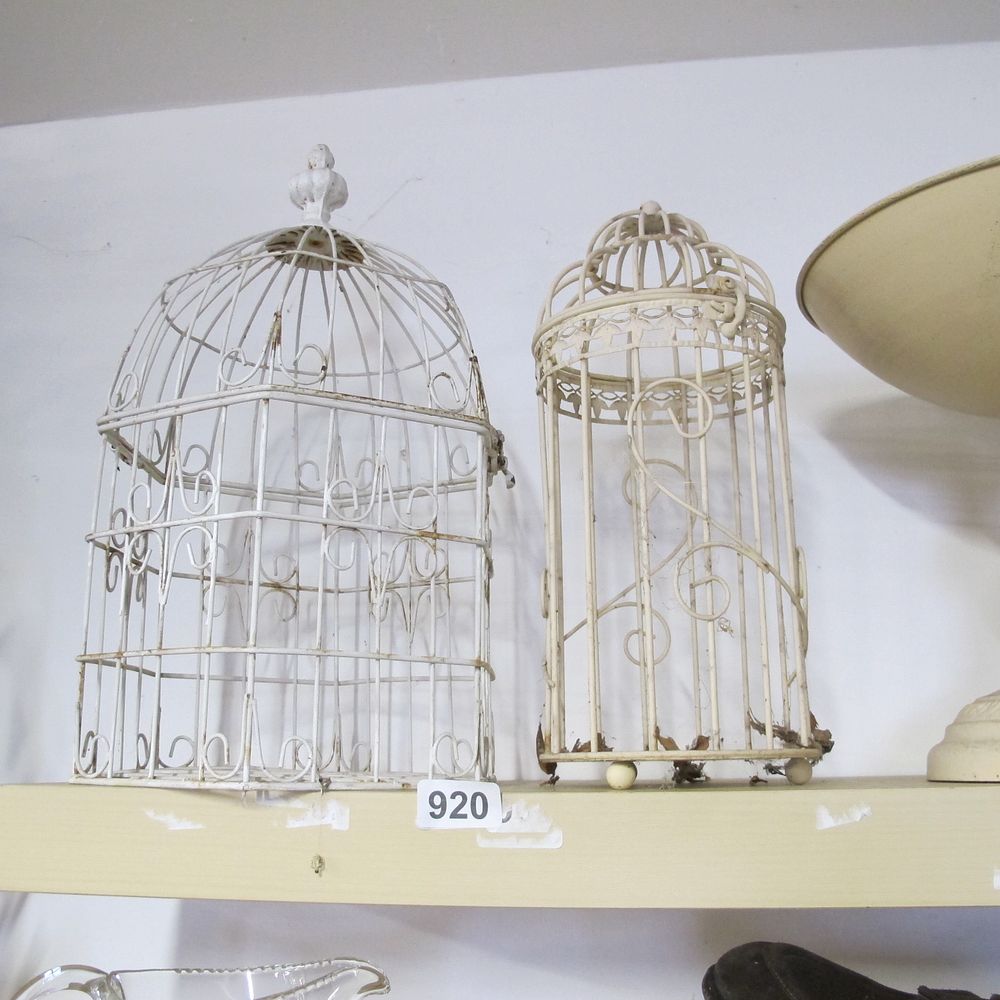 Lot 920: 2 bird cages