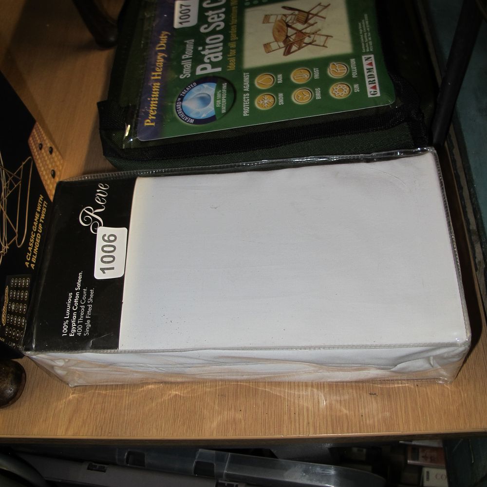 Lot 1006: single egyptian cotton fitted sheet