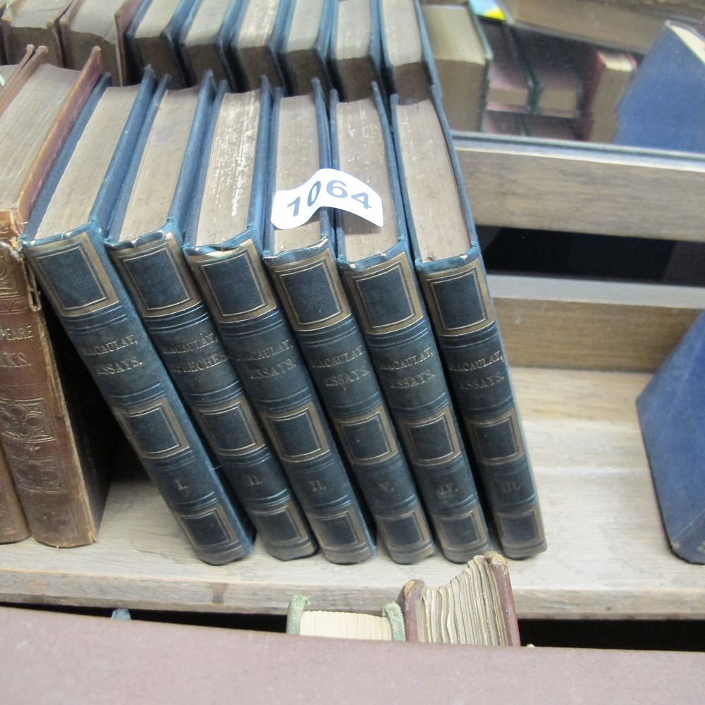 Lot 1064: Macauley, Essays in 6 volumes