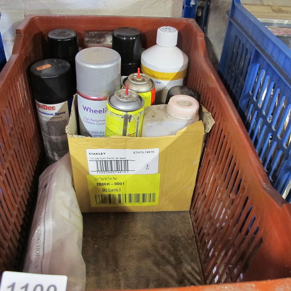 Lot 1100: Basket of misc.