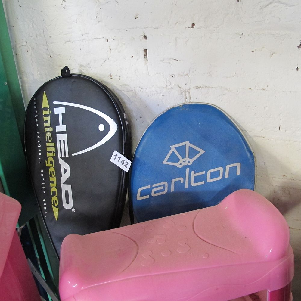 Lot 1142: tennis rackets