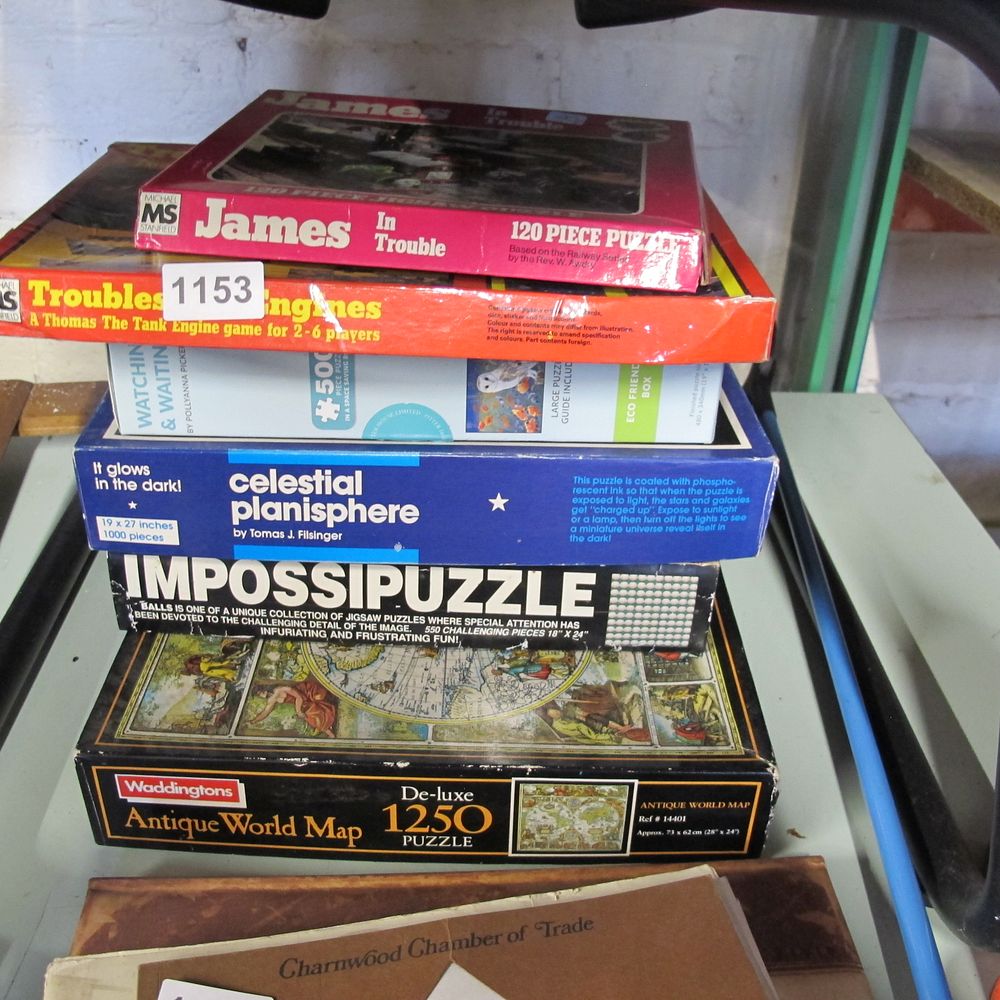 Lot 1153: qty of jigsaw puzzles