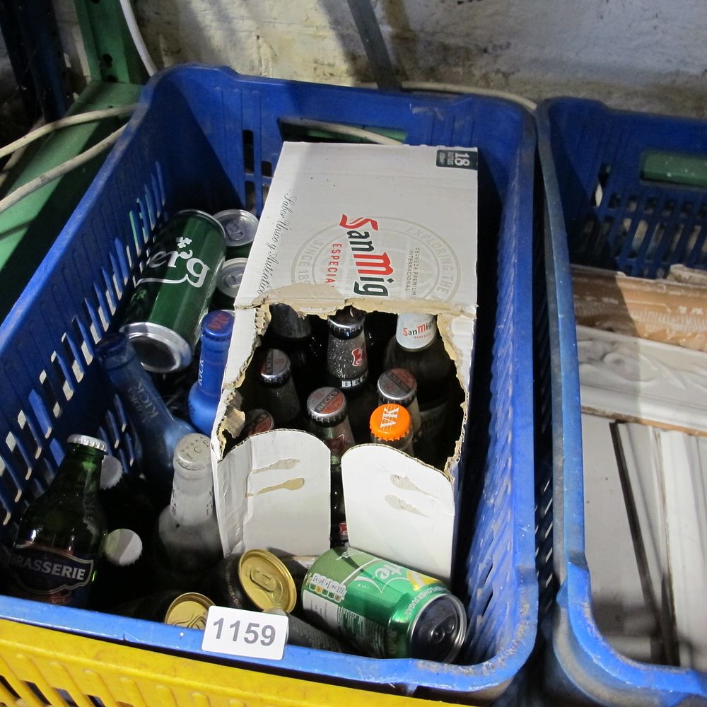 Lot 1159: Tub of alcohol