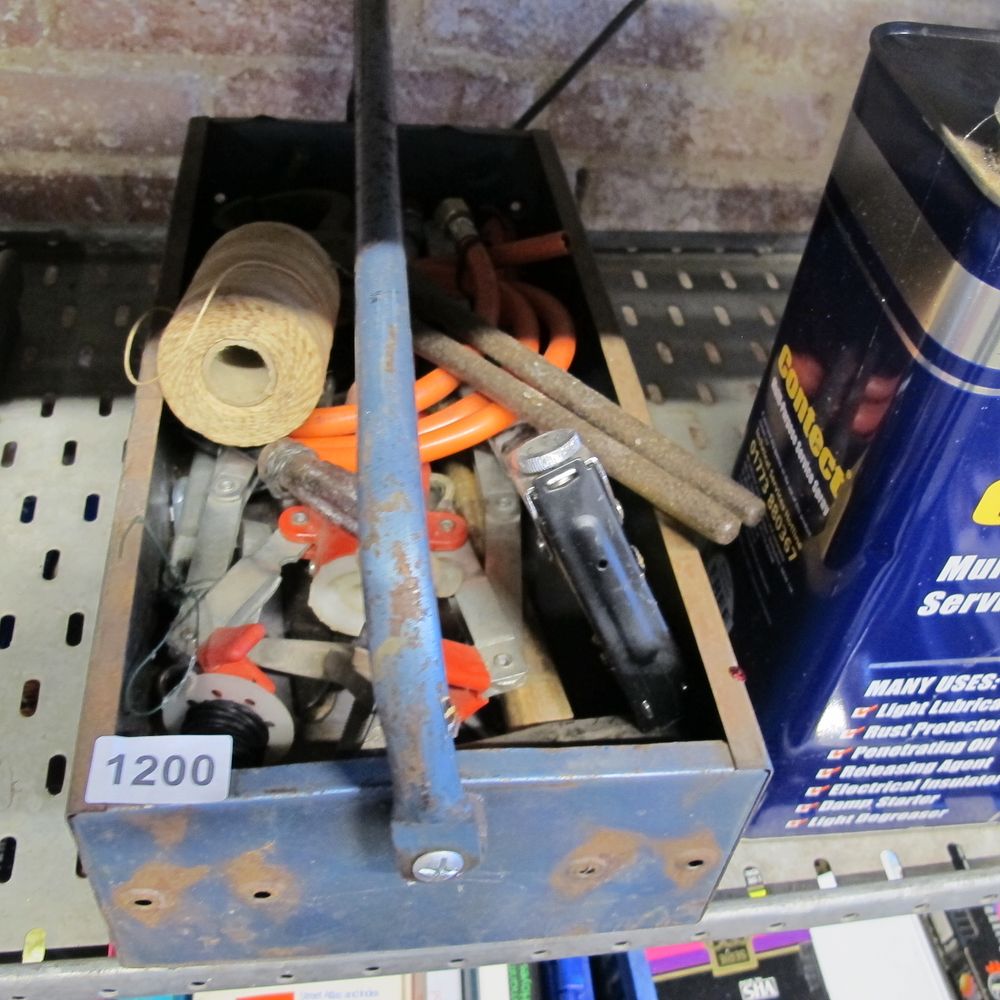 Lot 1200: tool box and contents