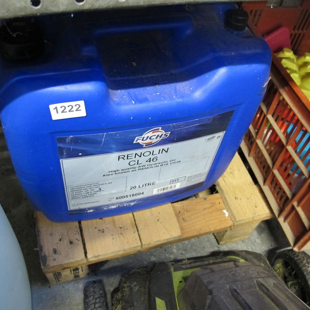 Lot 1222: hydraulic oil