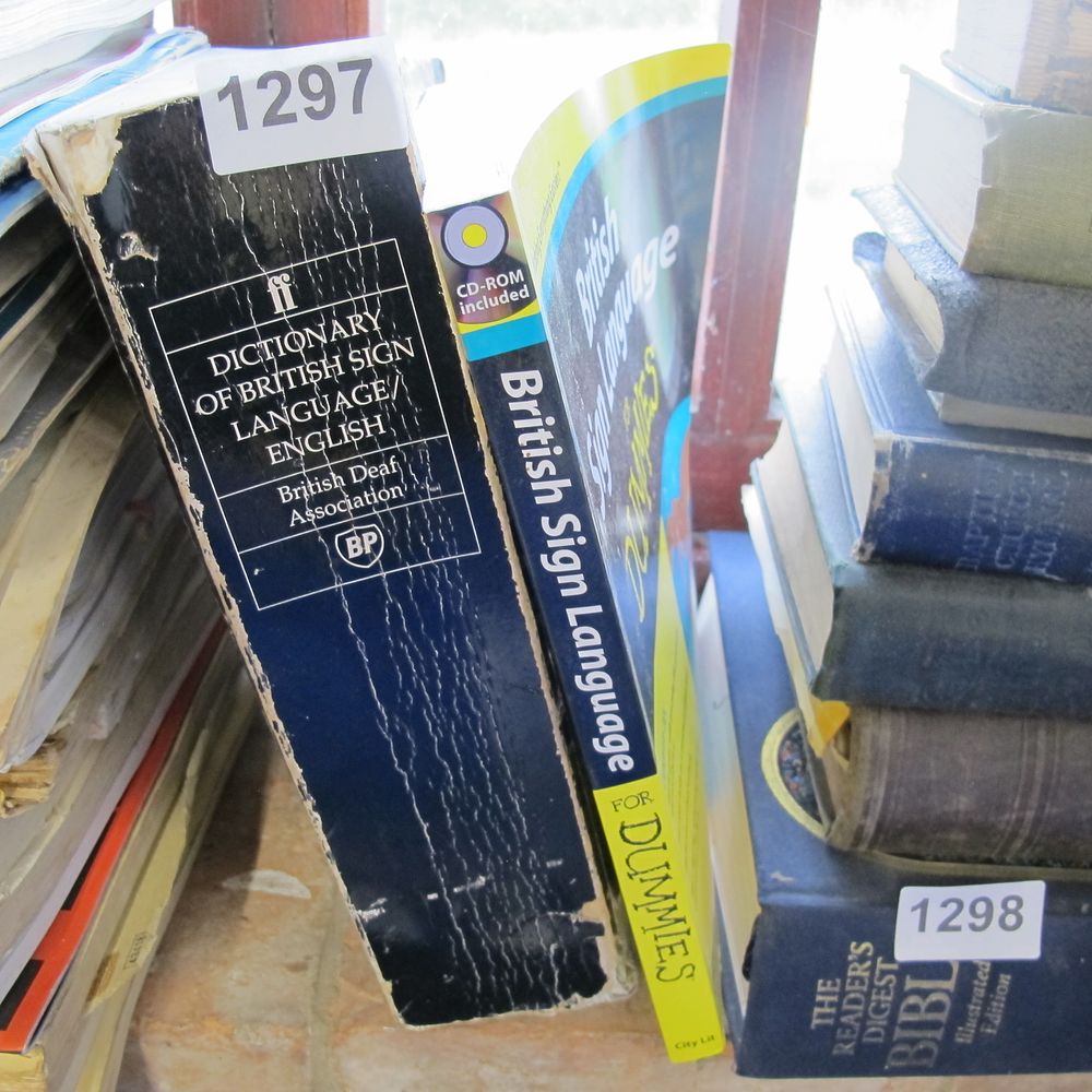 Lot 1297: books on bsl