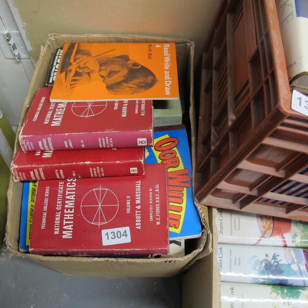 Lot 1304: box of books