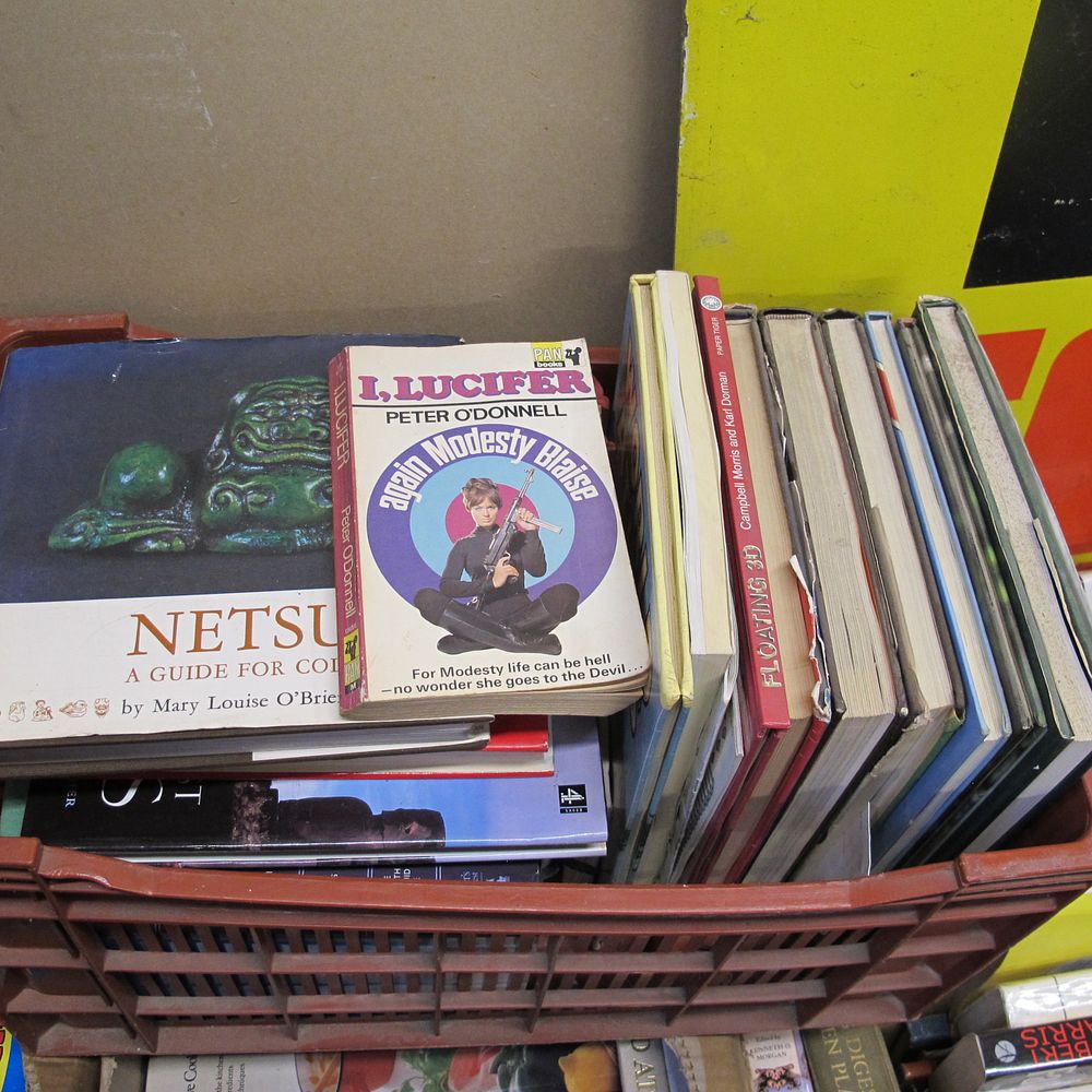 Lot 1305: box of books