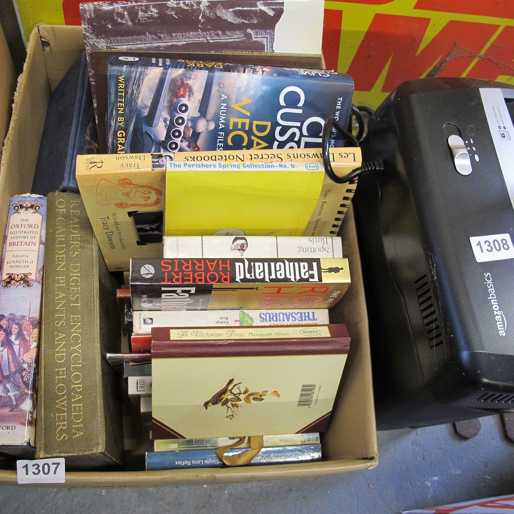 Lot 1307: box of books