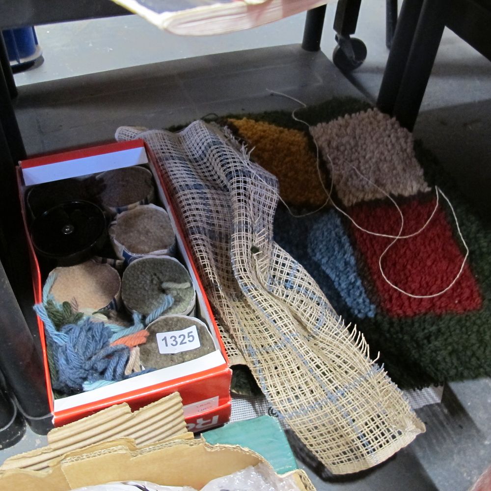 Lot 1325: part done latch hook kit