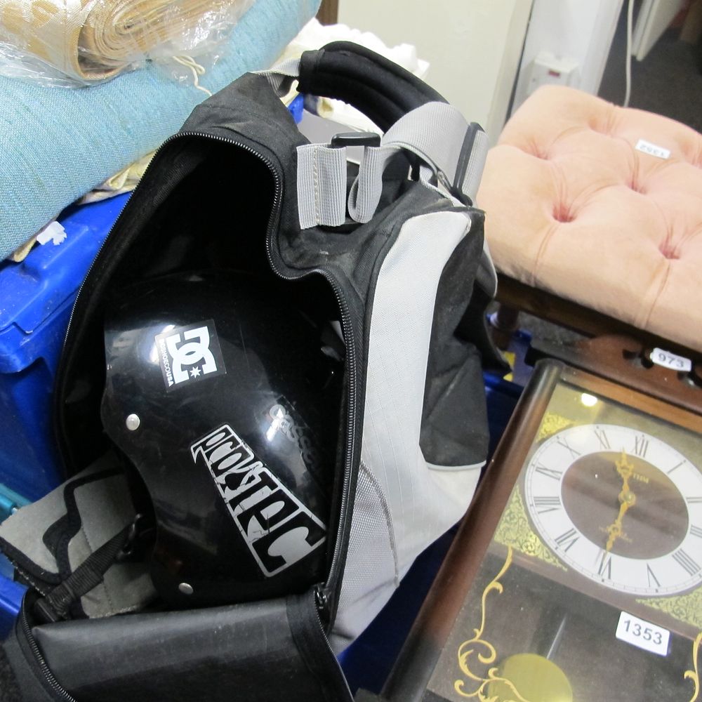 Lot 1354: helmet in bag
