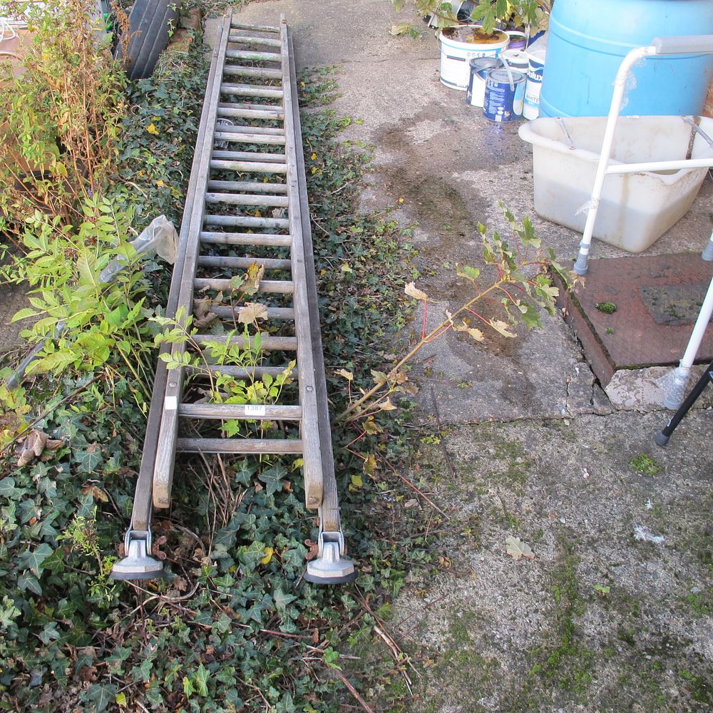 Lot 1387: wooden ladders