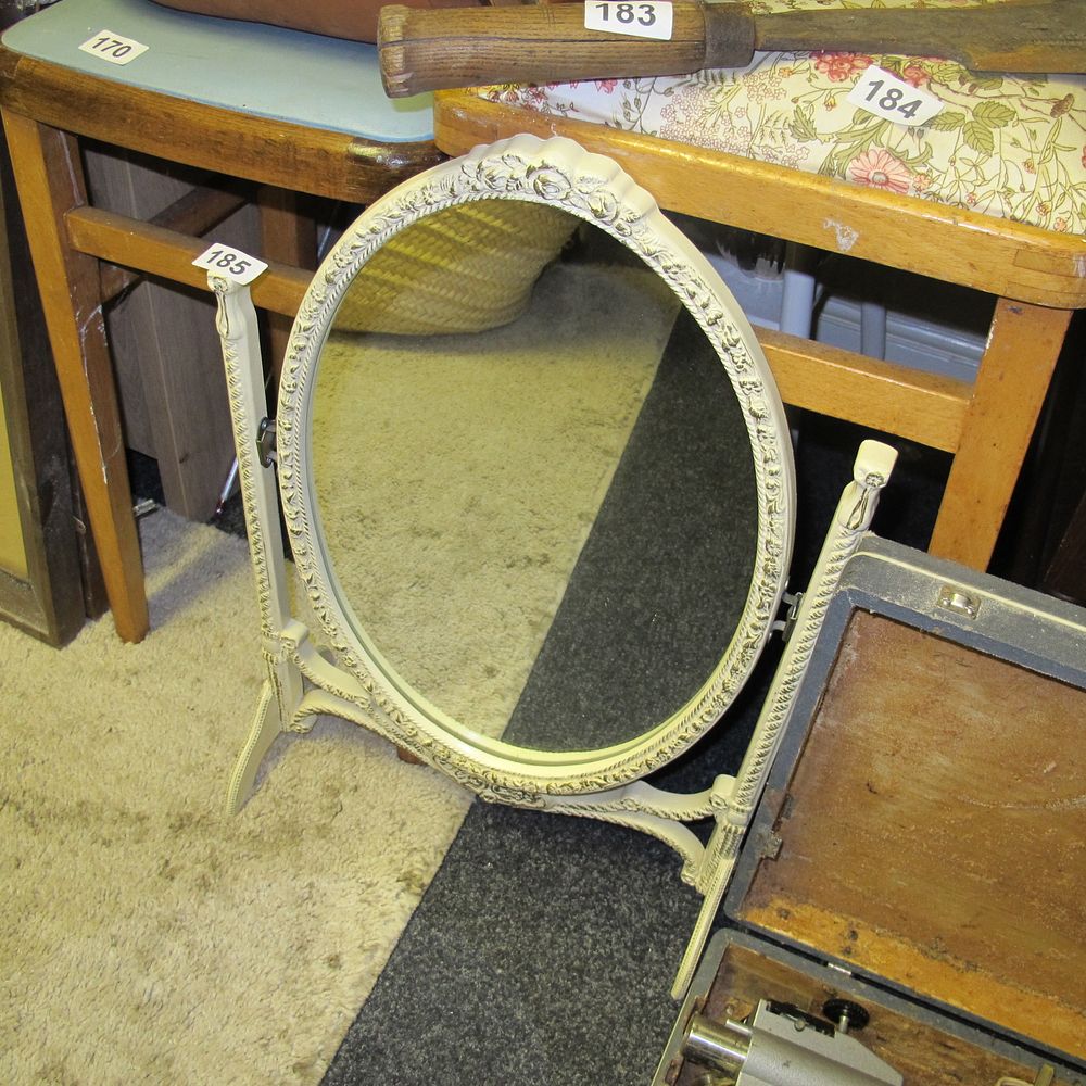 Lot 185: vanity mirror