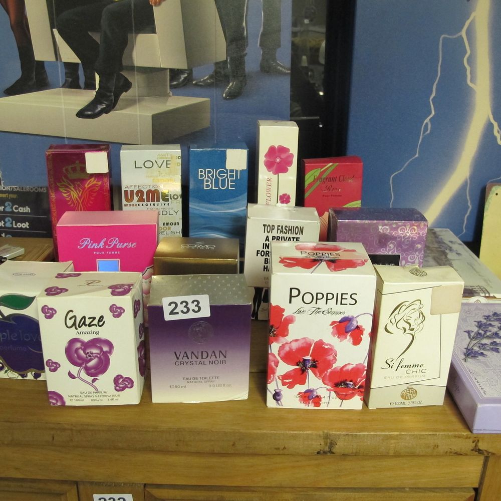 Lot 233: qty of perfumes