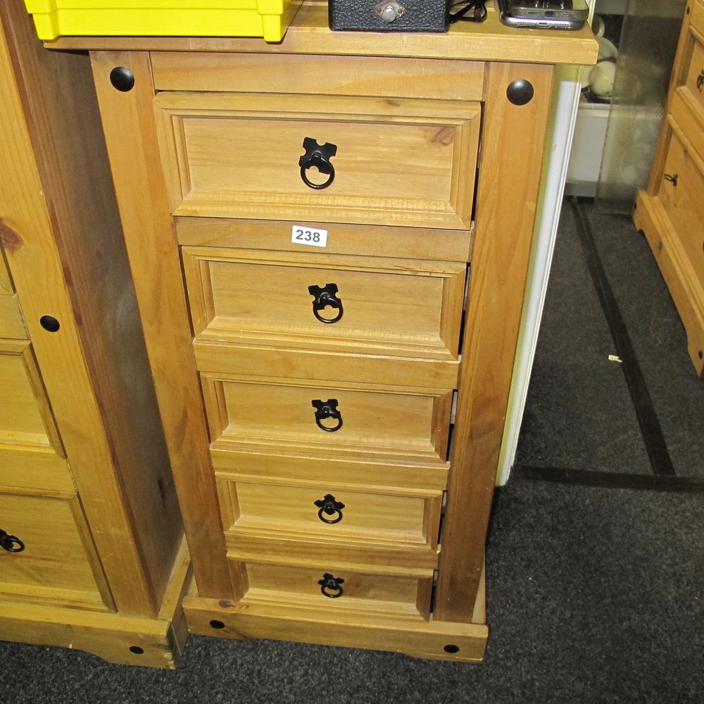 Lot 238: thin Corona chest of drawers