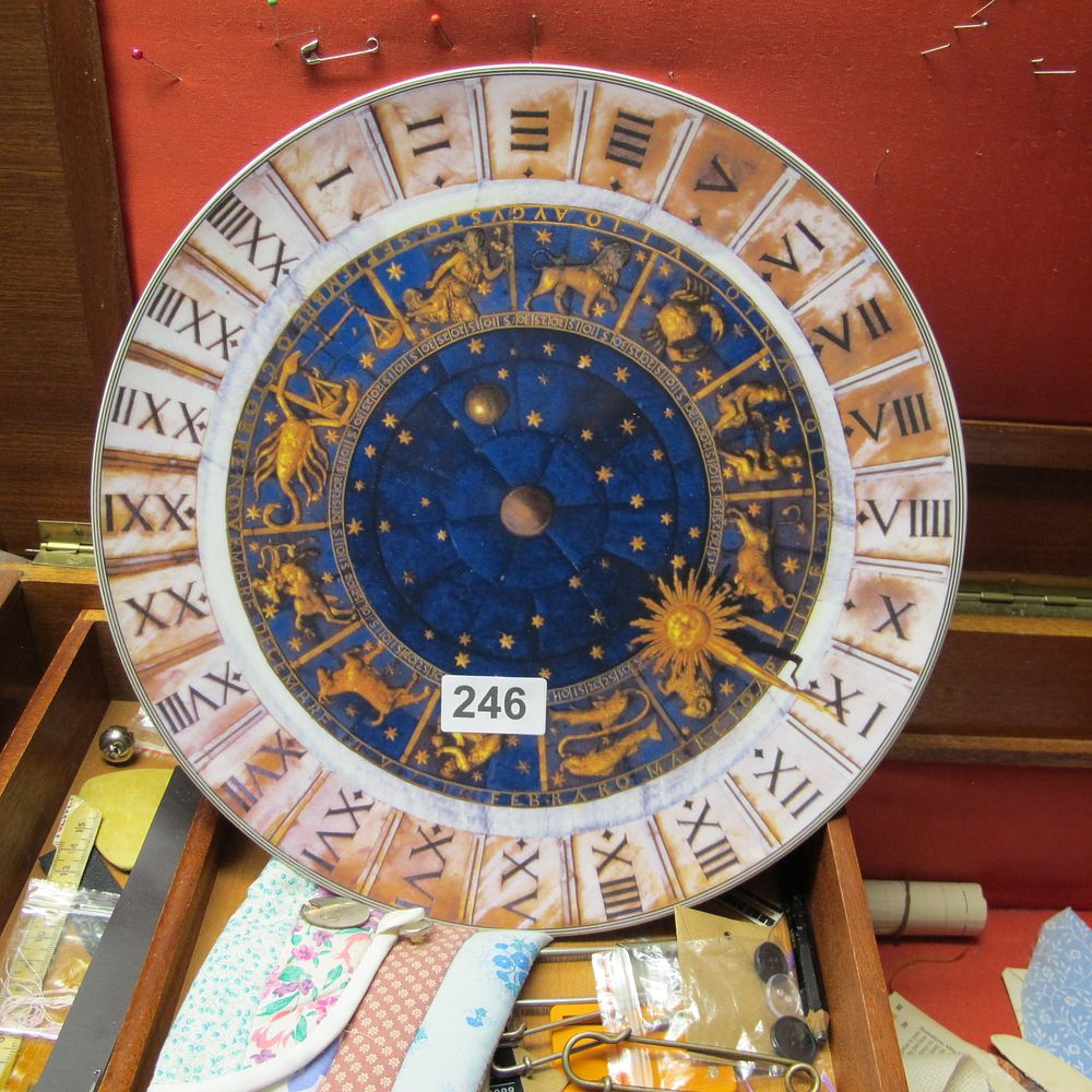 Lot 246: zodiac plate