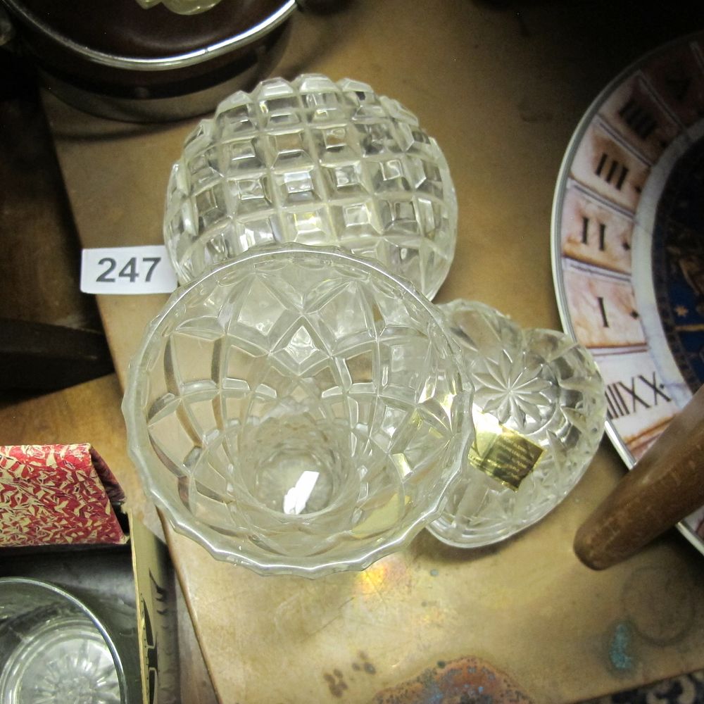 Lot 247: cut glass items