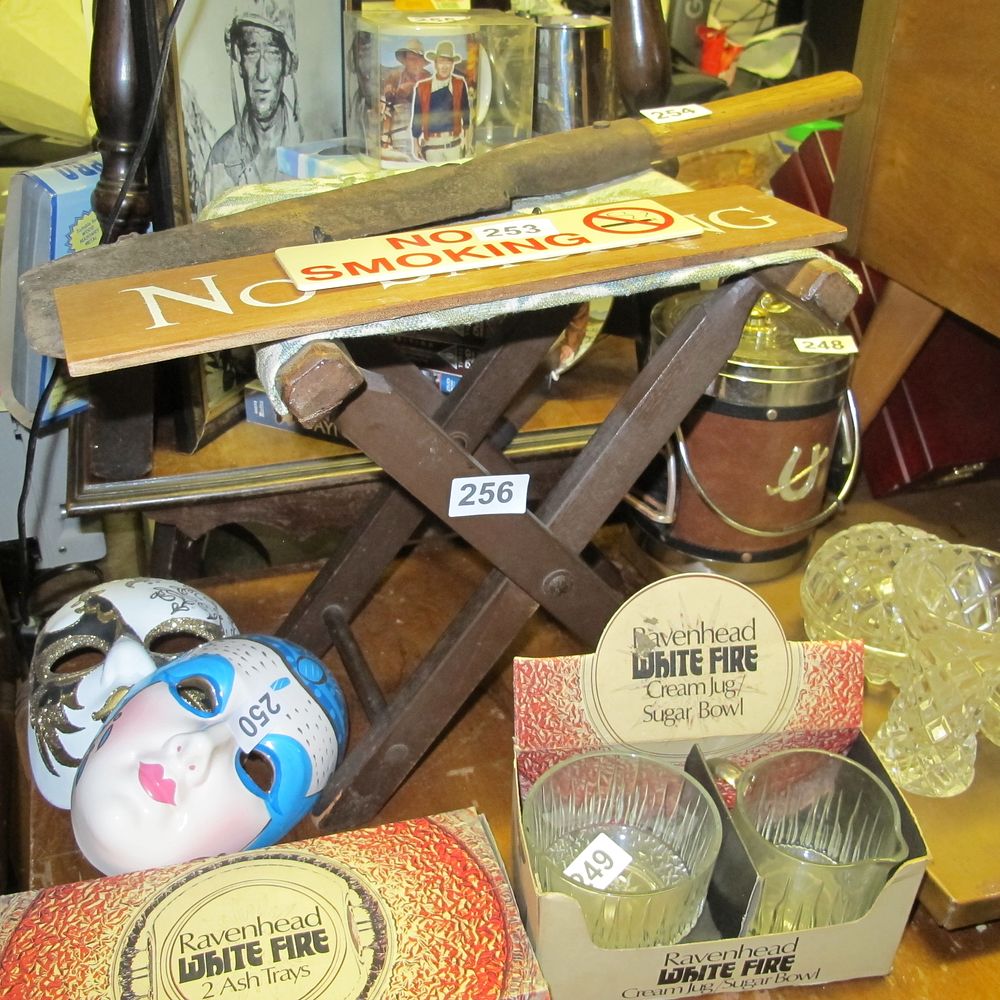 Lot 256: folding stool