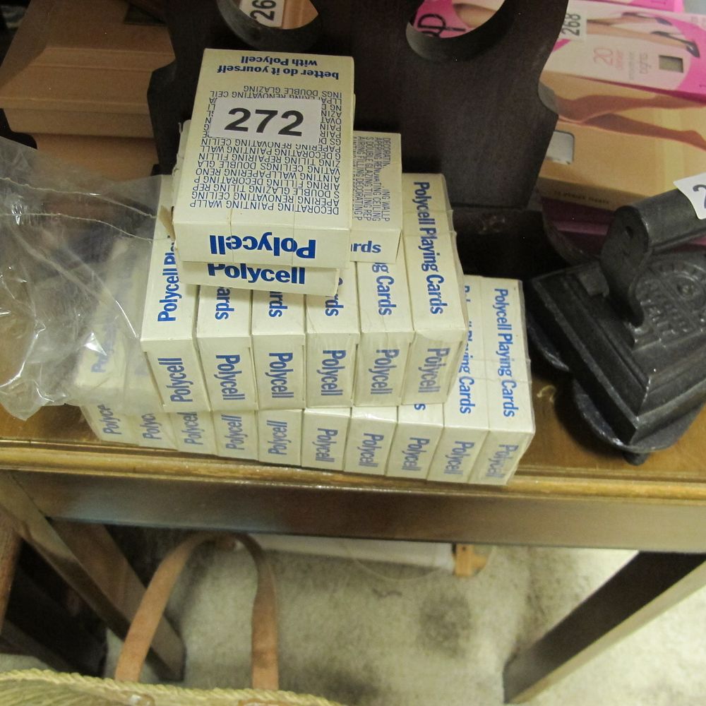 Lot 272: Polycell playing cards