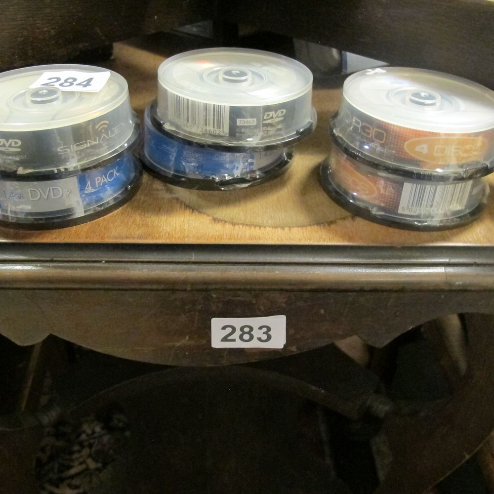 Lot 284: rewriteable dvds
