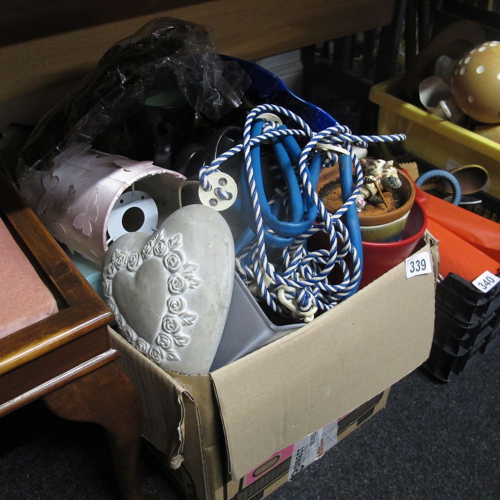 Lot 339: box of misc