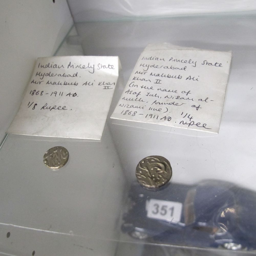 Lot 349: 2 Indian coins