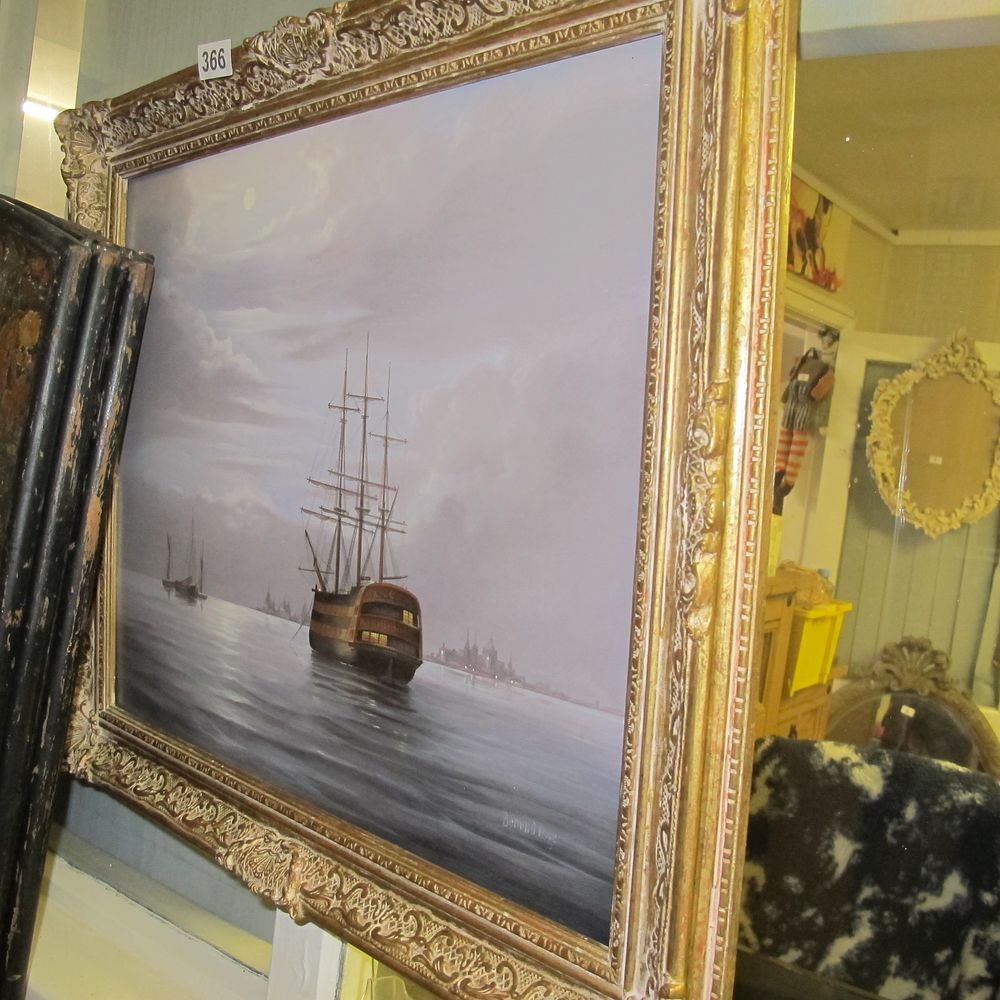 Lot 366: framed Bernard Page painting