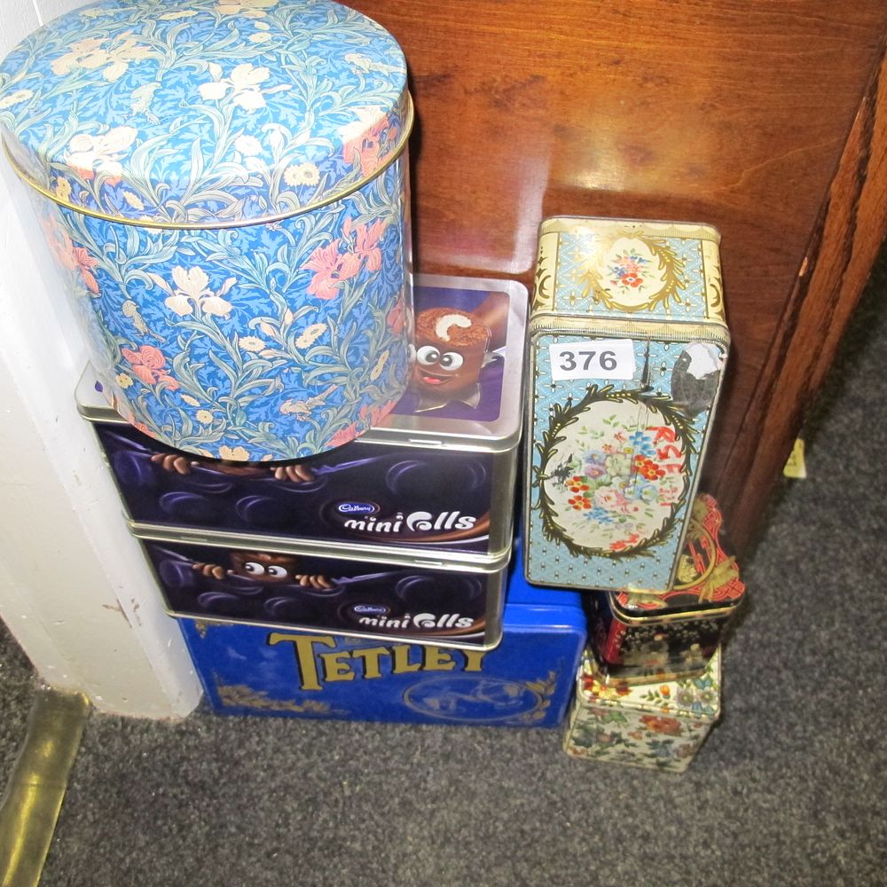 Lot 376: qty of tins