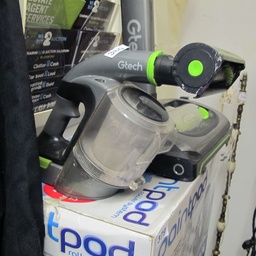 Lot 380: gtech vacuum cleaner needs mains adaptor