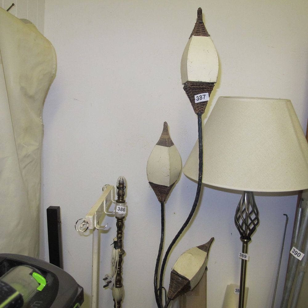 Lot 387: bizarre floor standing lamp