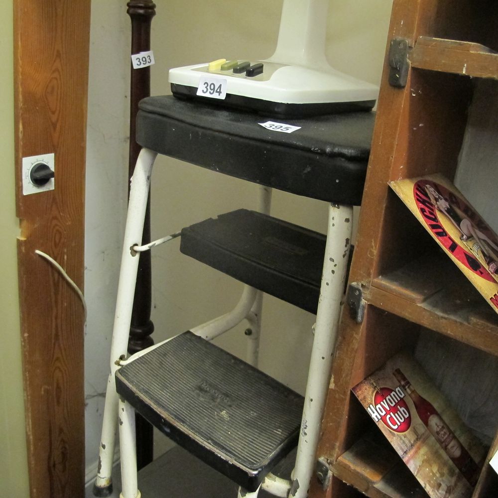Lot 395: vintage step stool