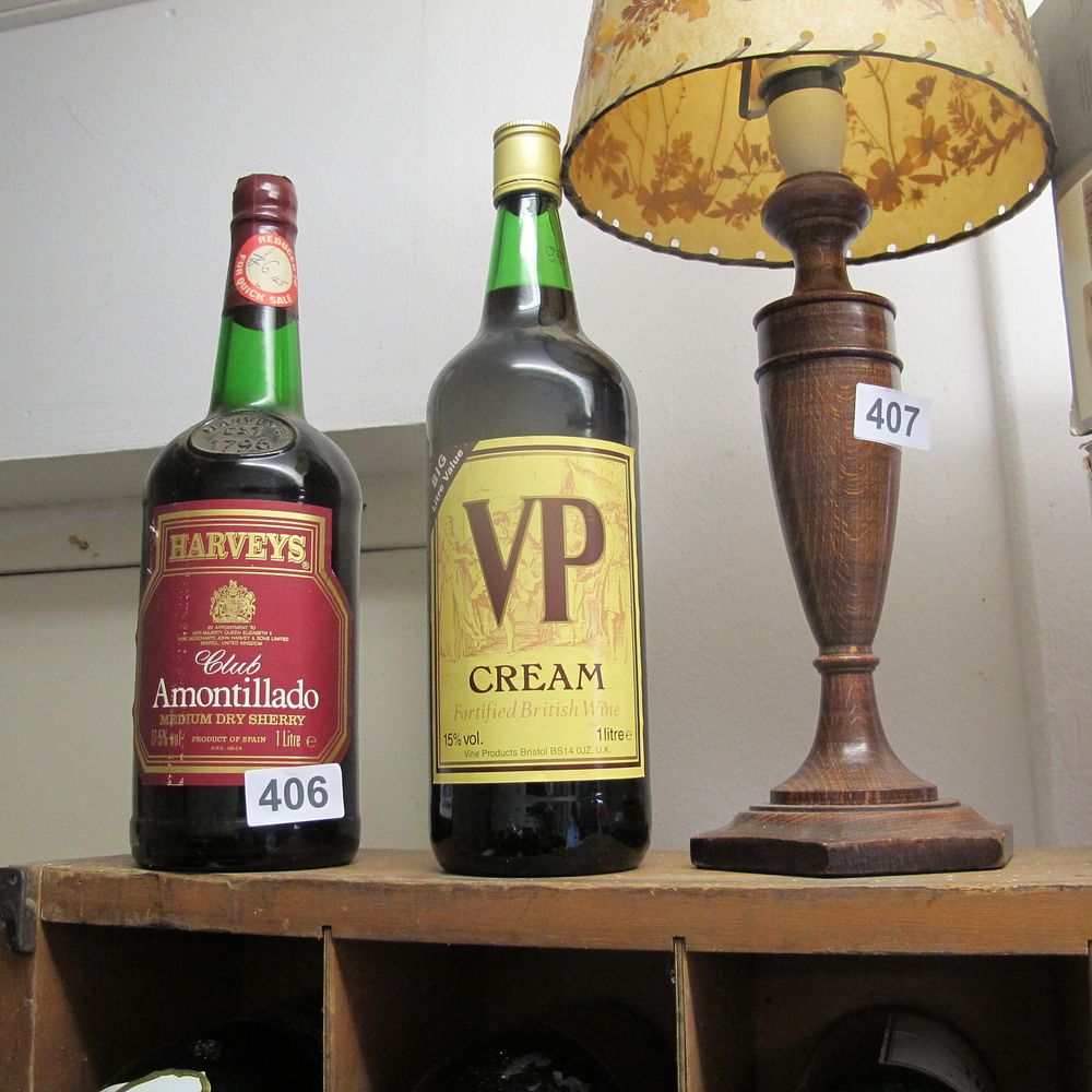 Lot 406: 2 bottles of sherry