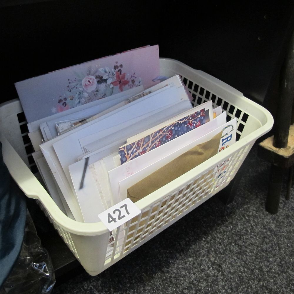 Lot 427: basket of gift cards