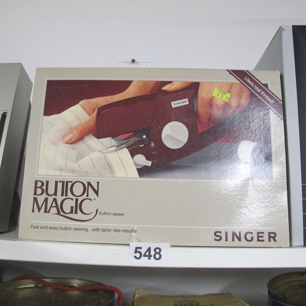 Lot 548: Singer button magic sewer