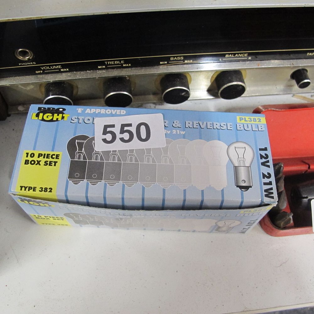 Lot 550: car lights