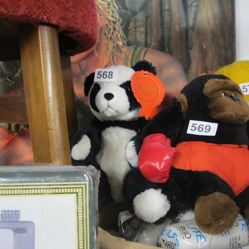 Lot 568: panda teddy