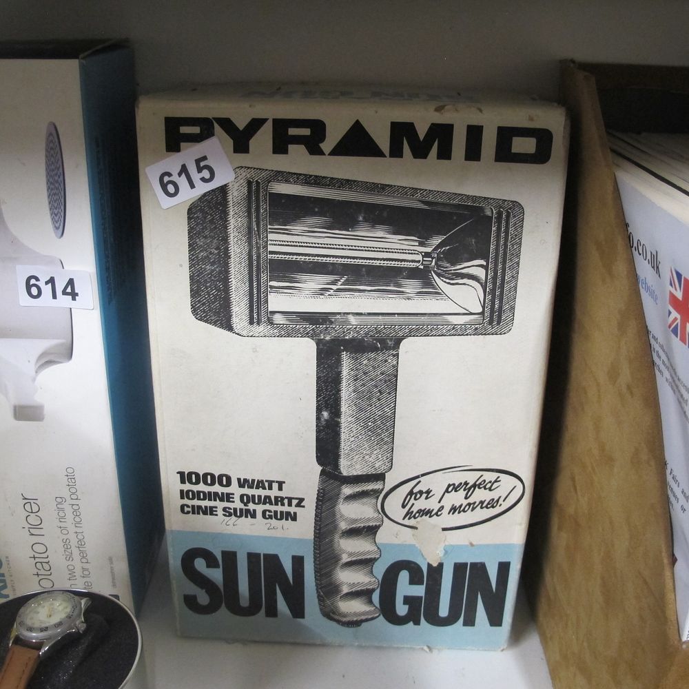 Lot 615: pyramid sun gun