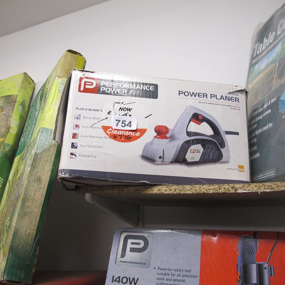 Lot 754: boxed performance power planer