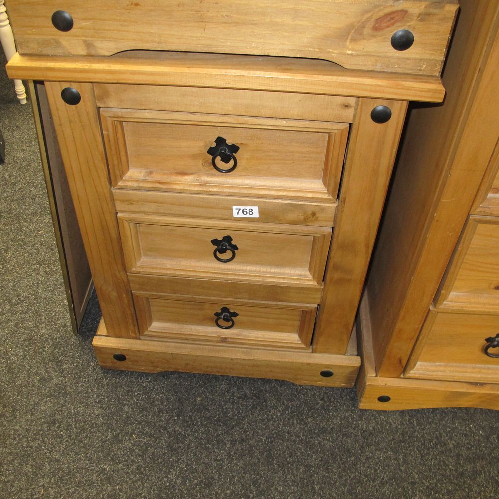 Lot 768: corona bedside cabinet