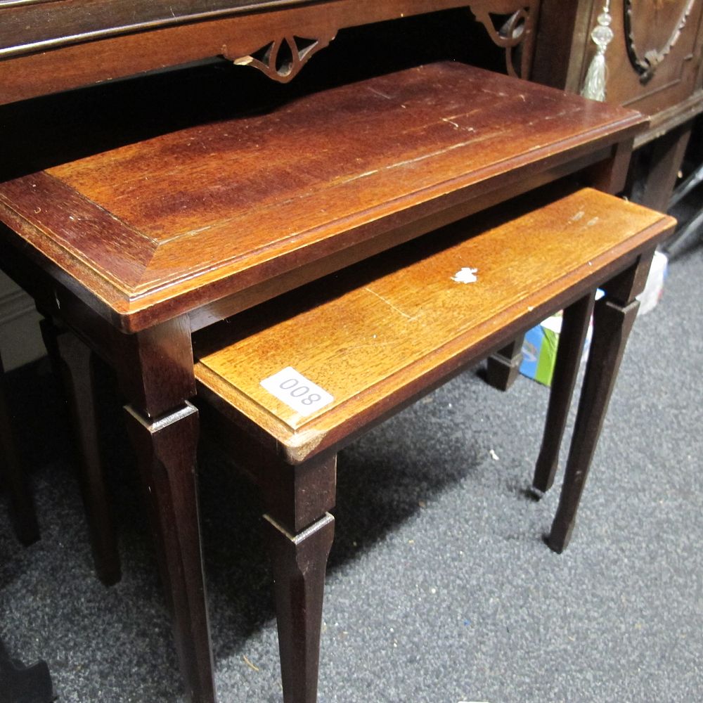 Lot 800: nest of tables
