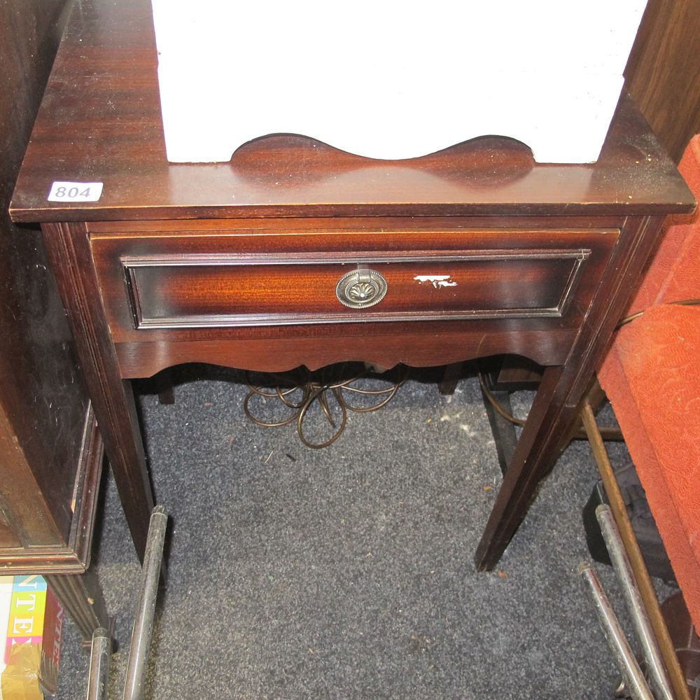 Lot 804: wooden side table