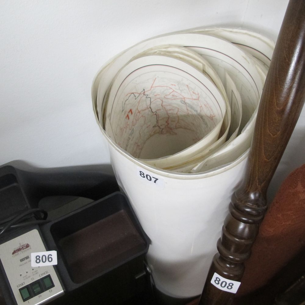 Lot 807: large collection of maps