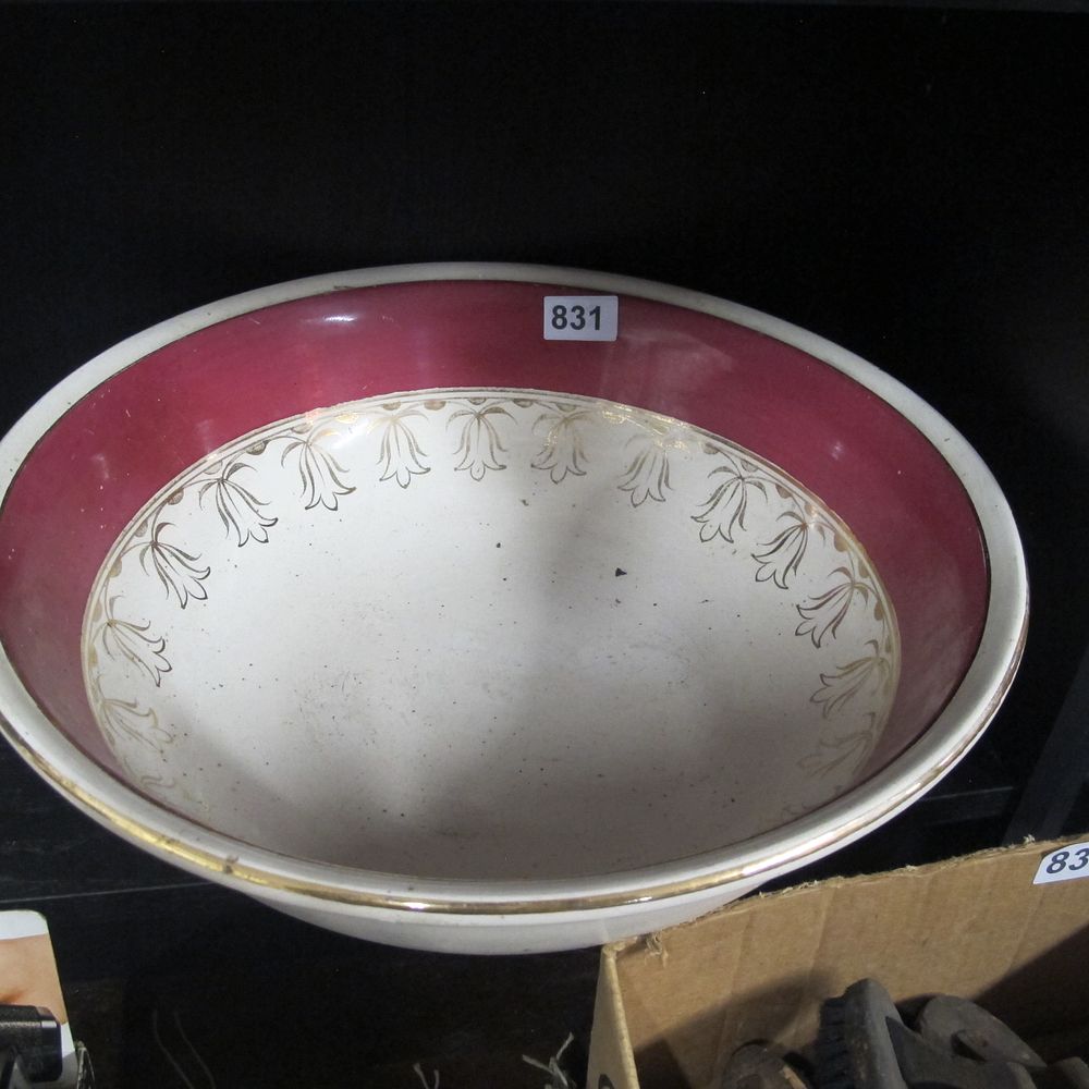 Lot 831: large china bowl
