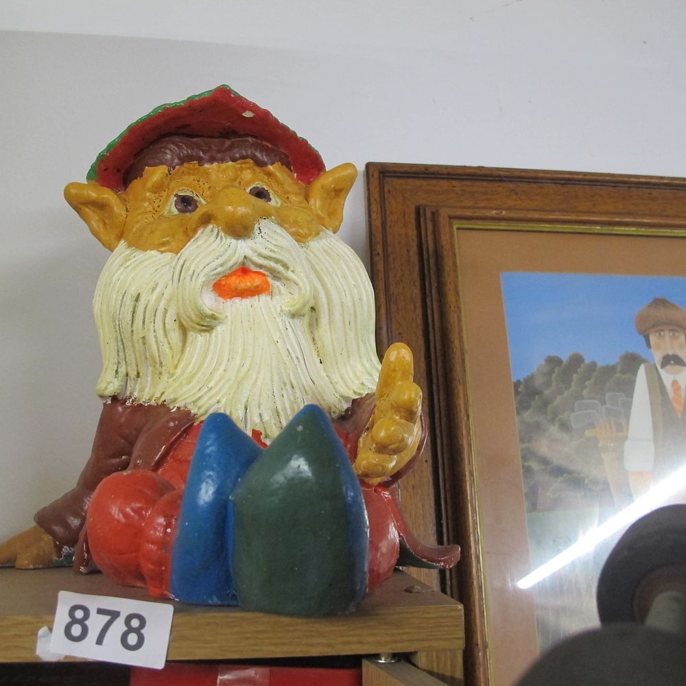 Lot 878: stoneware gnome of Phil
