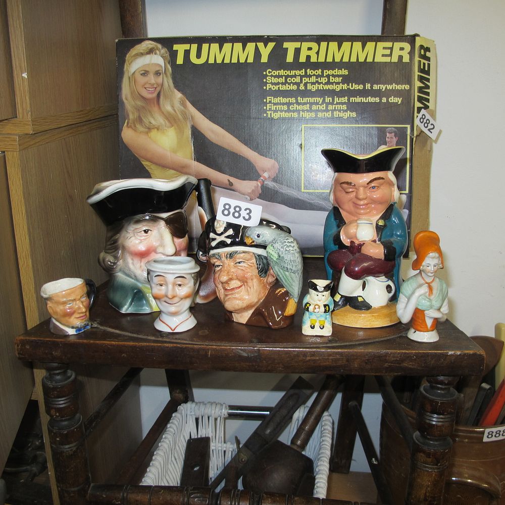 Lot 883: collection of Toby jugs