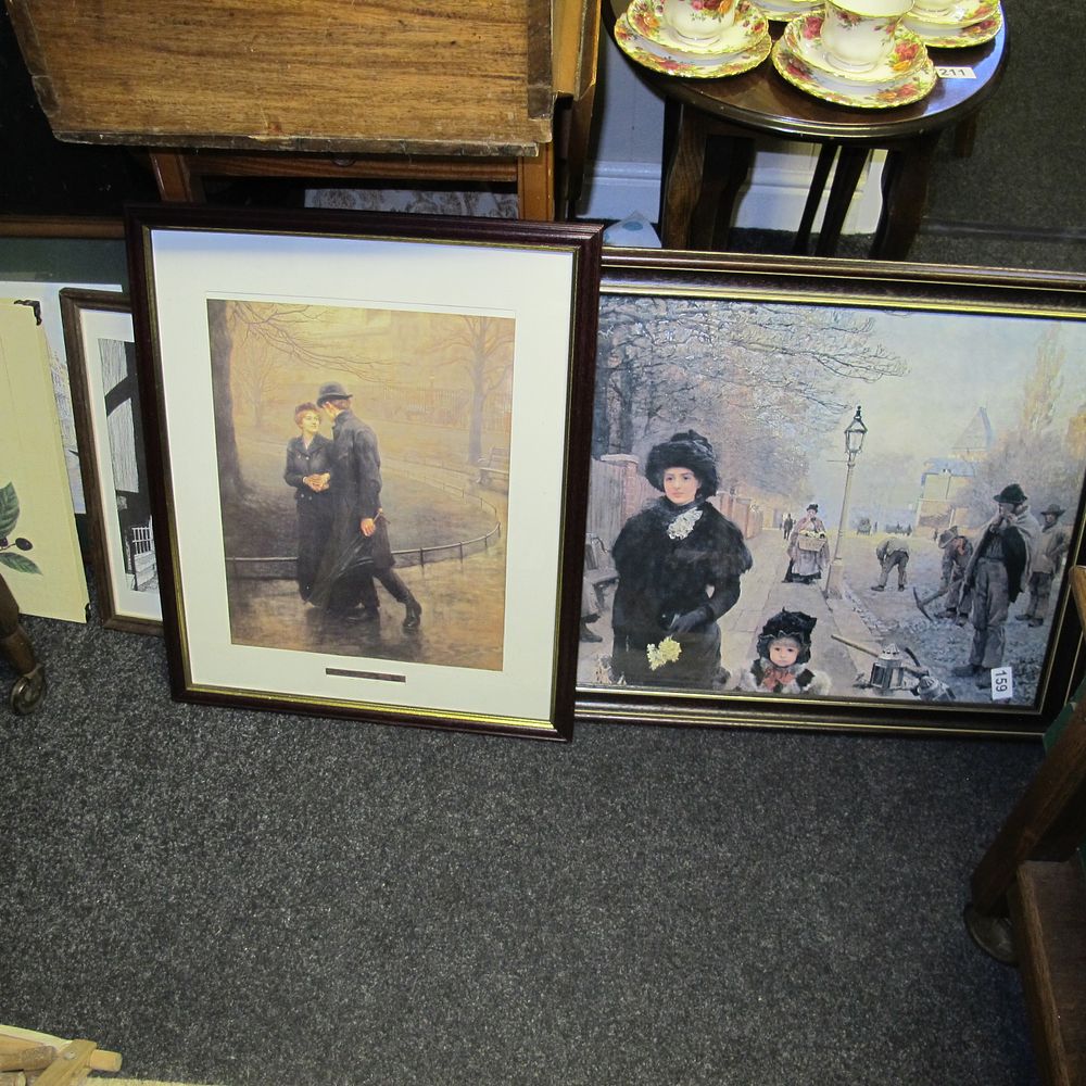Lot 159: Framed and glazed pictures
